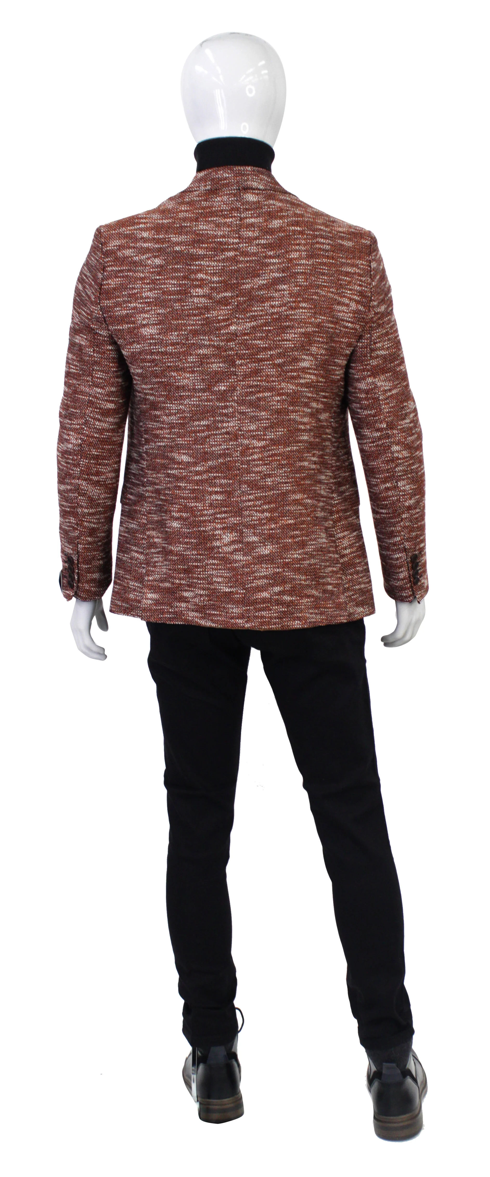 MEHMENT EMIN TEKE/TEKE IN,FANCY-2 BUTTONS-JACKETS-PB-B228-RUST - Image 3