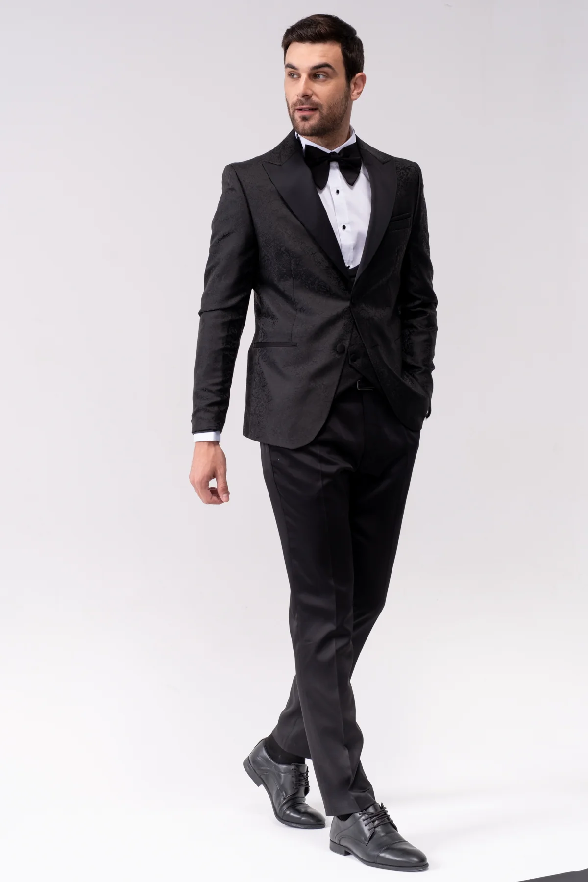 MEHMENT EMIN TEKE/TEKE IN,JACQUARD-1BDBV-TUXEDO SUITS-T10-BLACK - Image 3