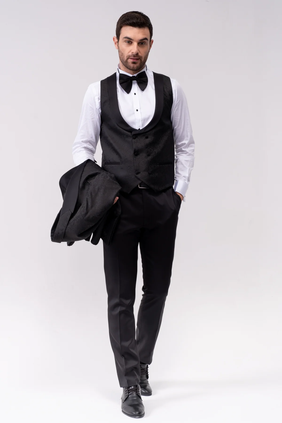 MEHMENT EMIN TEKE/TEKE IN,JACQUARD-1BDBV-TUXEDO SUITS-T10-BLACK - Image 4