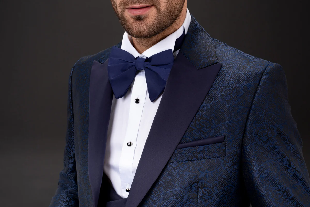 MEHMENT EMIN TEKE/TEKE IN,JACQUARD-1BDBV-TUXEDO SUITS-T10-NAVY - Image 3