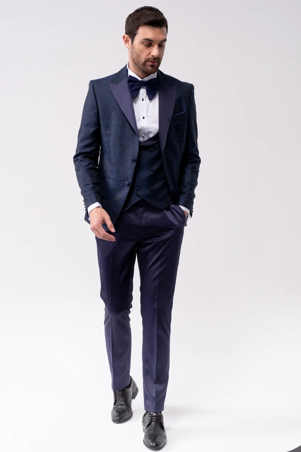 MEHMENT EMIN TEKE/TEKE IN,JACQUARD-1BDBV-TUXEDO SUITS-T10-NAVY - Image 5
