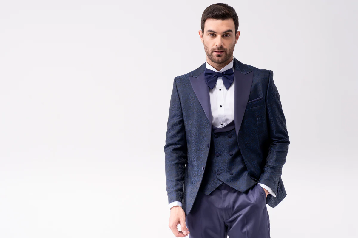 MEHMENT EMIN TEKE/TEKE IN,JACQUARD-1BDBV-TUXEDO SUITS-T10-NAVY - Image 6