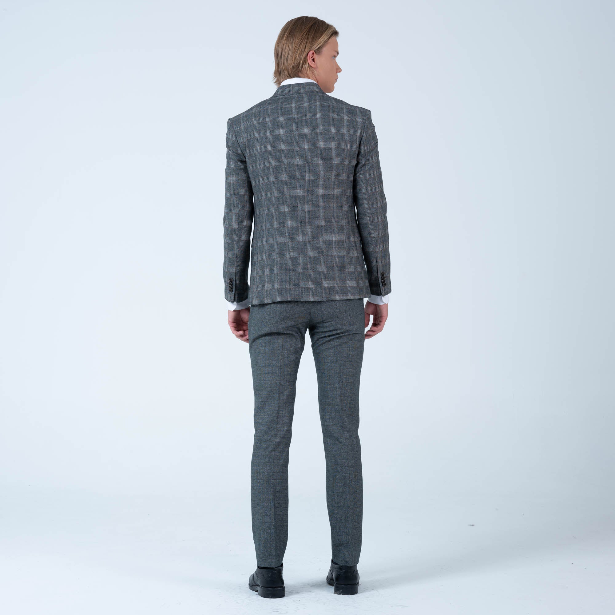 MEHMENT EMIN TEKE/TEKE IN,PLAID-2BDBU-DRESSY SUITS-511-GREEN - Image 3