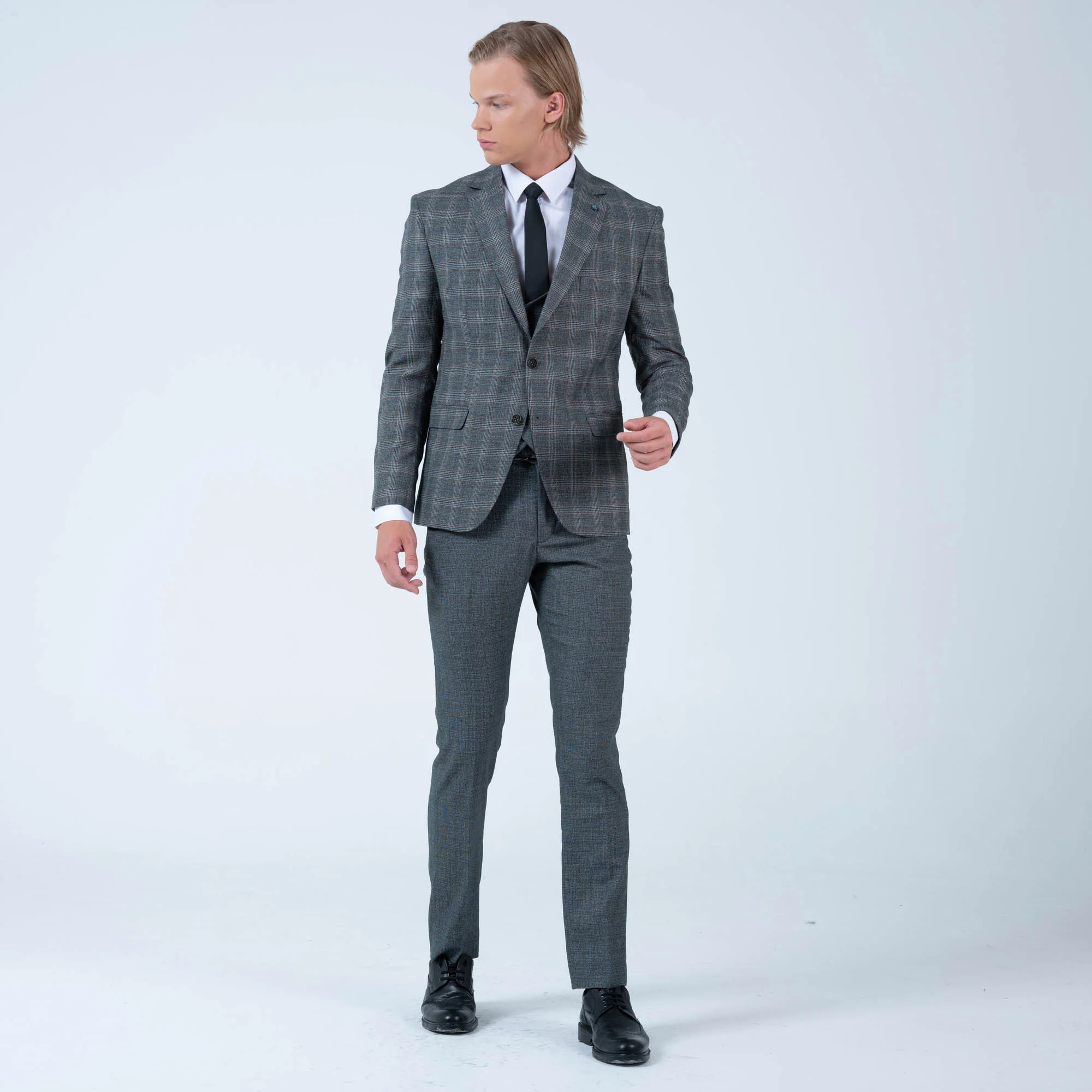 MEHMENT EMIN TEKE/TEKE IN,PLAID-2BDBU-DRESSY SUITS-511-GREEN - Image 6