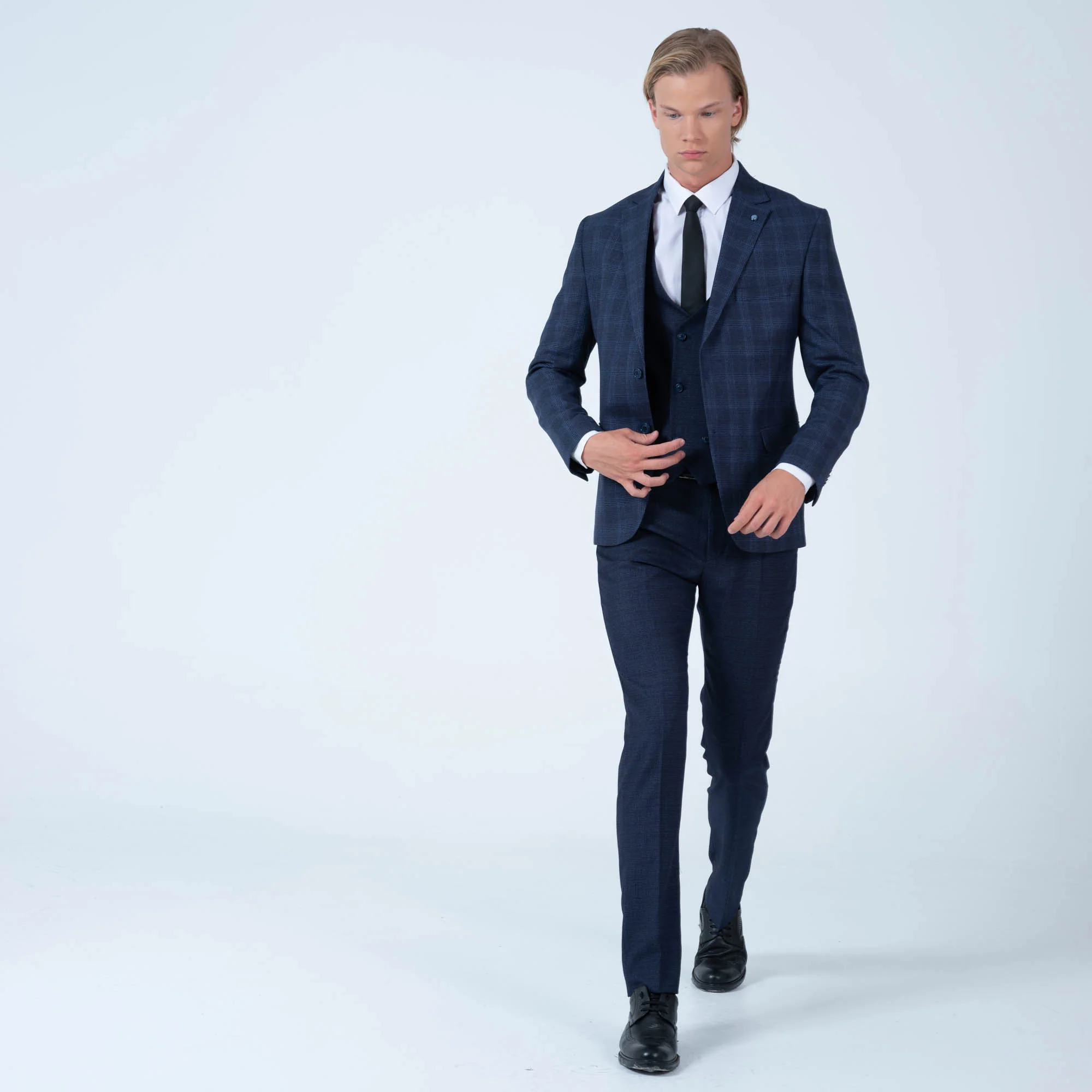 MEHMENT EMIN TEKE/TEKE IN,PLAID-2BDBU-DRESSY SUITS-511-NAVY - Image 6