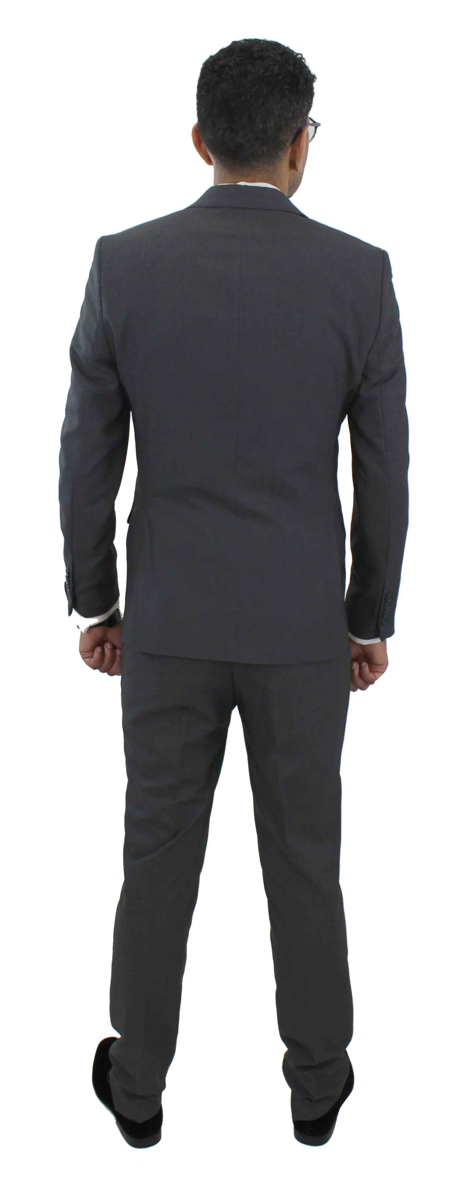 MEHMENT EMIN TEKE/TEKE IN,SOLID-2BDBU-SLIM-DRESSY SUITS-500-GREY - Image 3