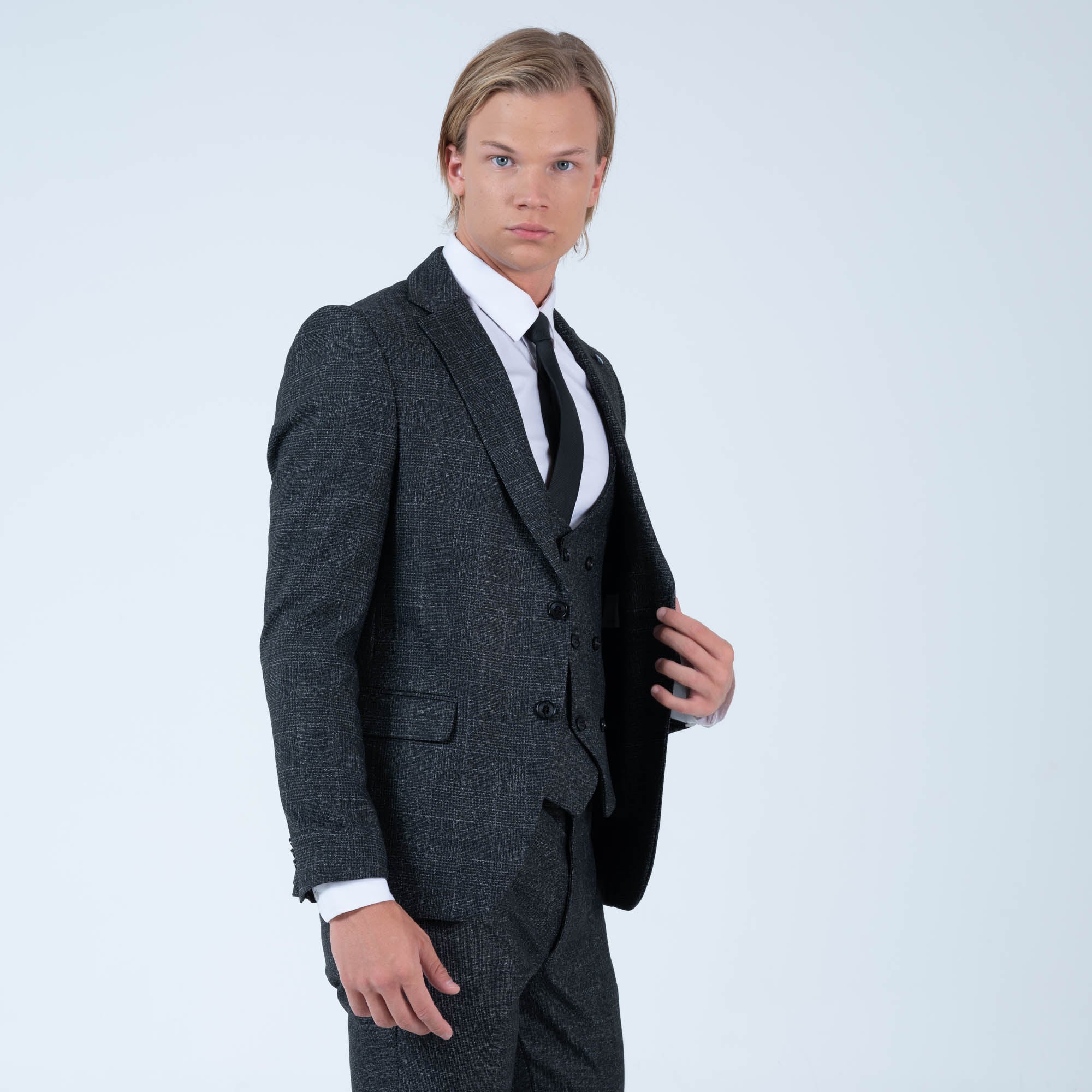 MEHMENT EMIN TEKE/TEKE IN,WINDOW PANE-2BV-DRESSY SUITS-416-BLACK - Image 3