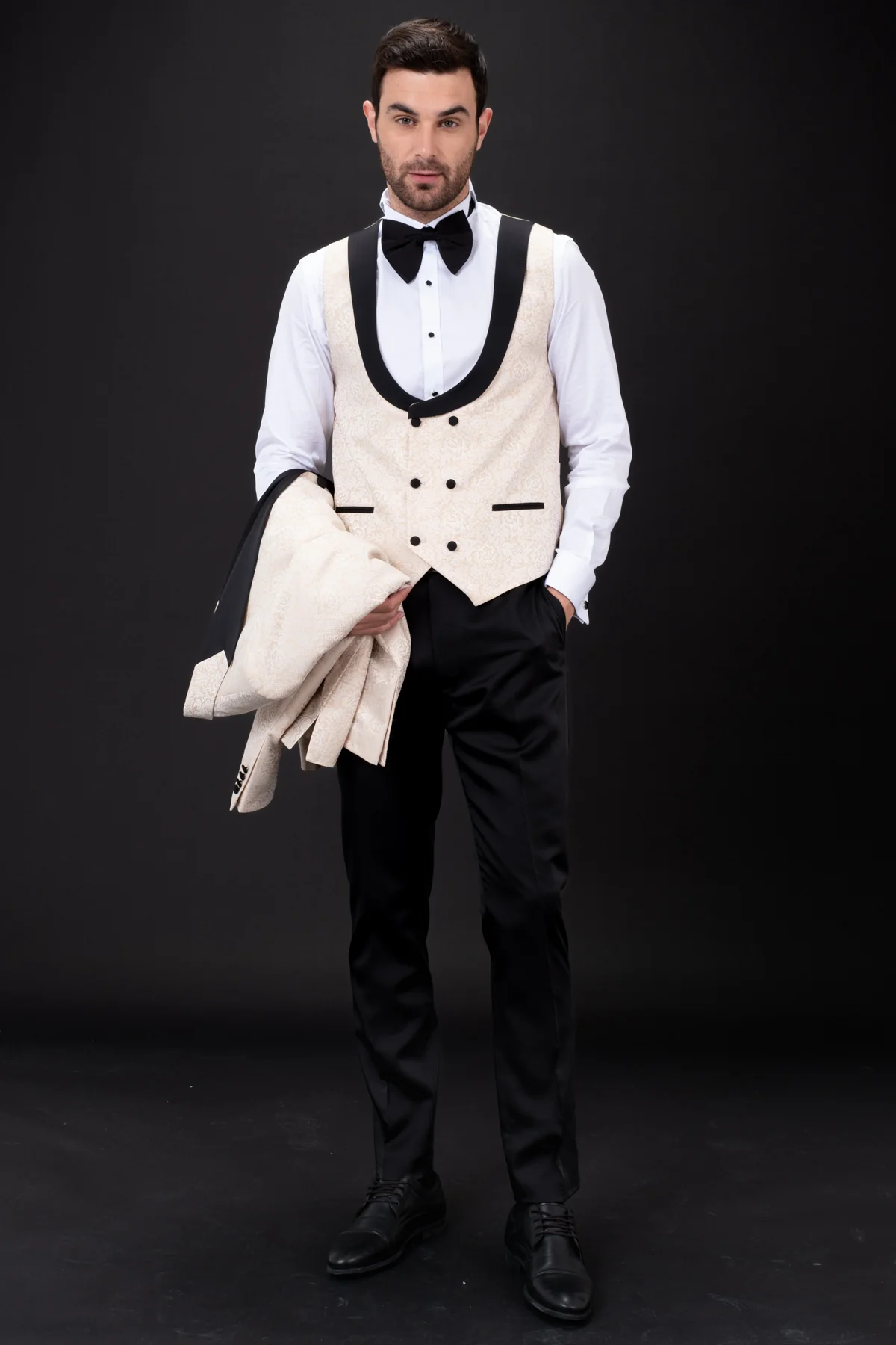 MEHMENT EMIN TEKE/TEKE IN,Z---TUXEDO SUITS-T12-BEIGE - Image 4