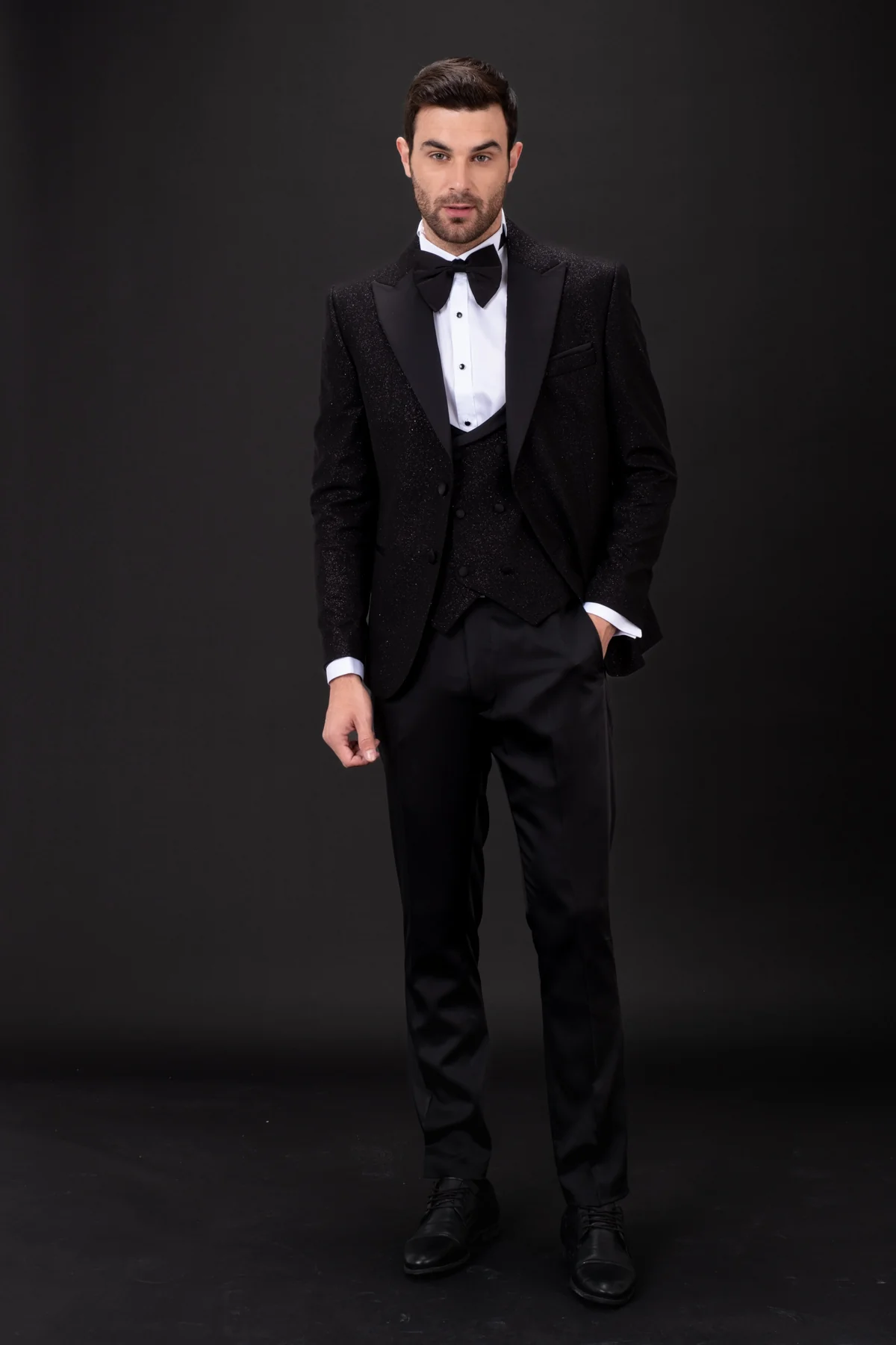 MEHMENT EMIN TEKE/TEKE IN,Z---TUXEDO SUITS-T14-BLACK - Image 3