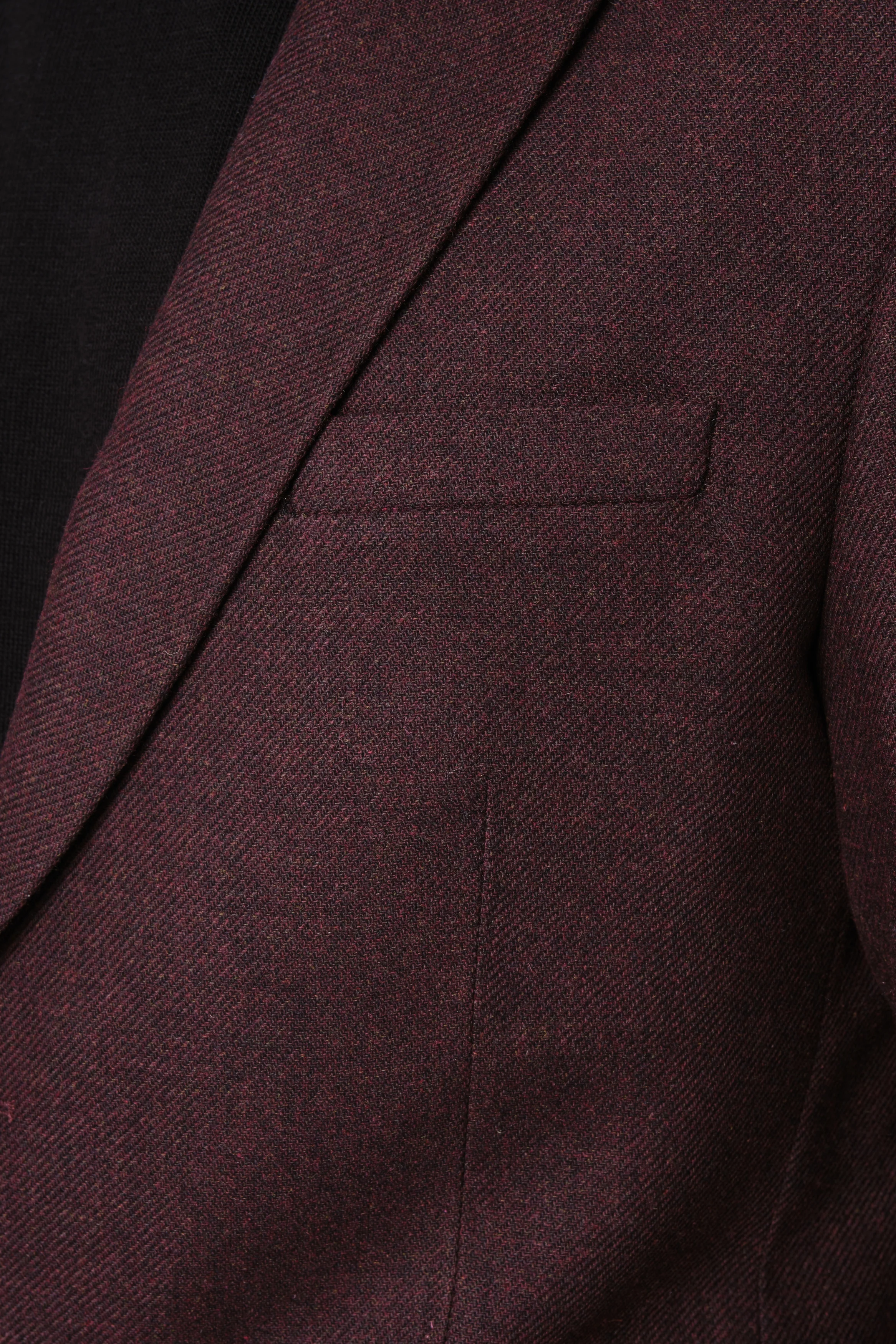 MEHMET,SOLID-NOTCH COLLAR-JACKETS-PB-B221-BURGUNDY - Image 8