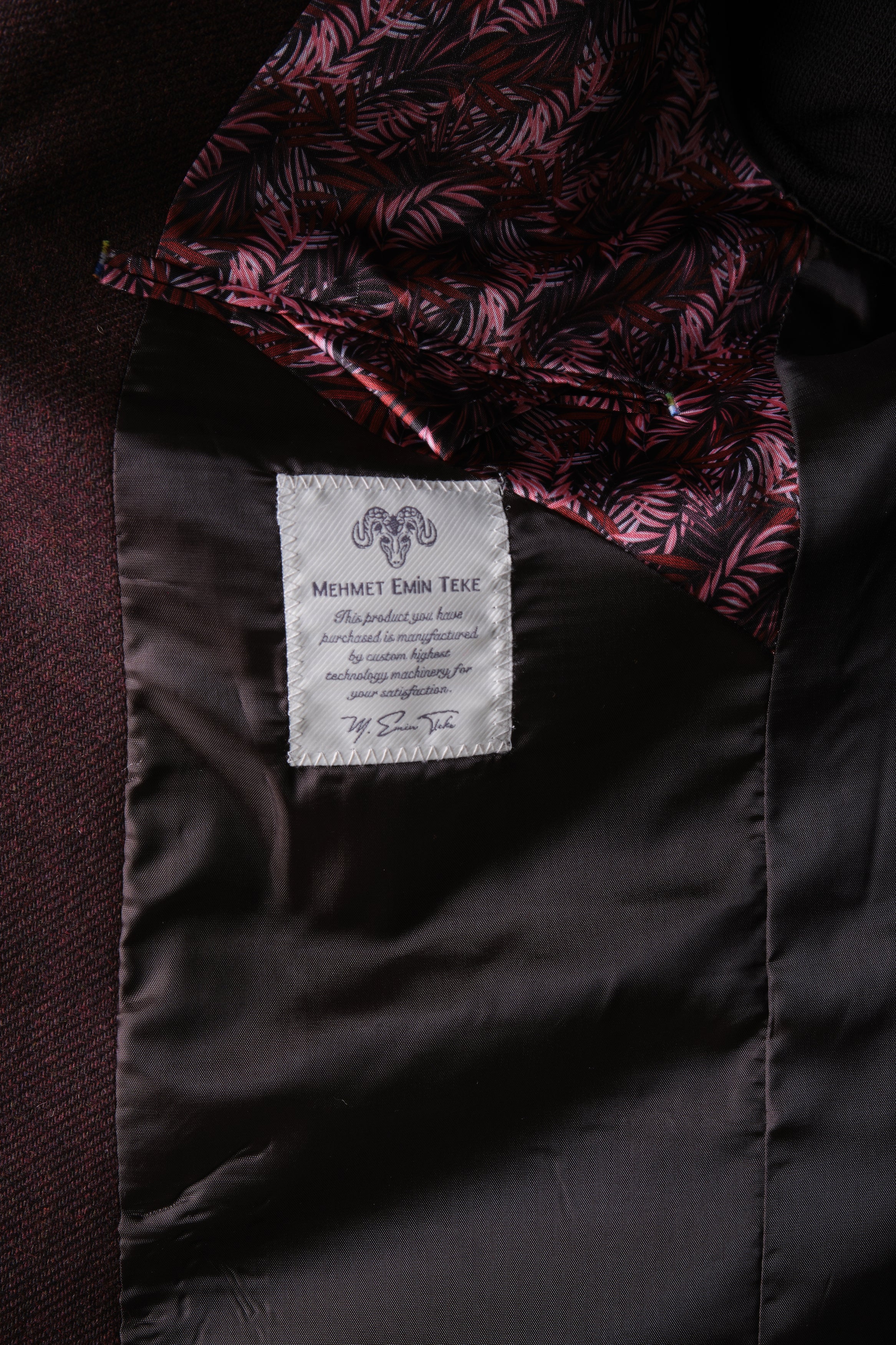 MEHMET,SOLID-NOTCH COLLAR-JACKETS-PB-B221-BURGUNDY - Image 9