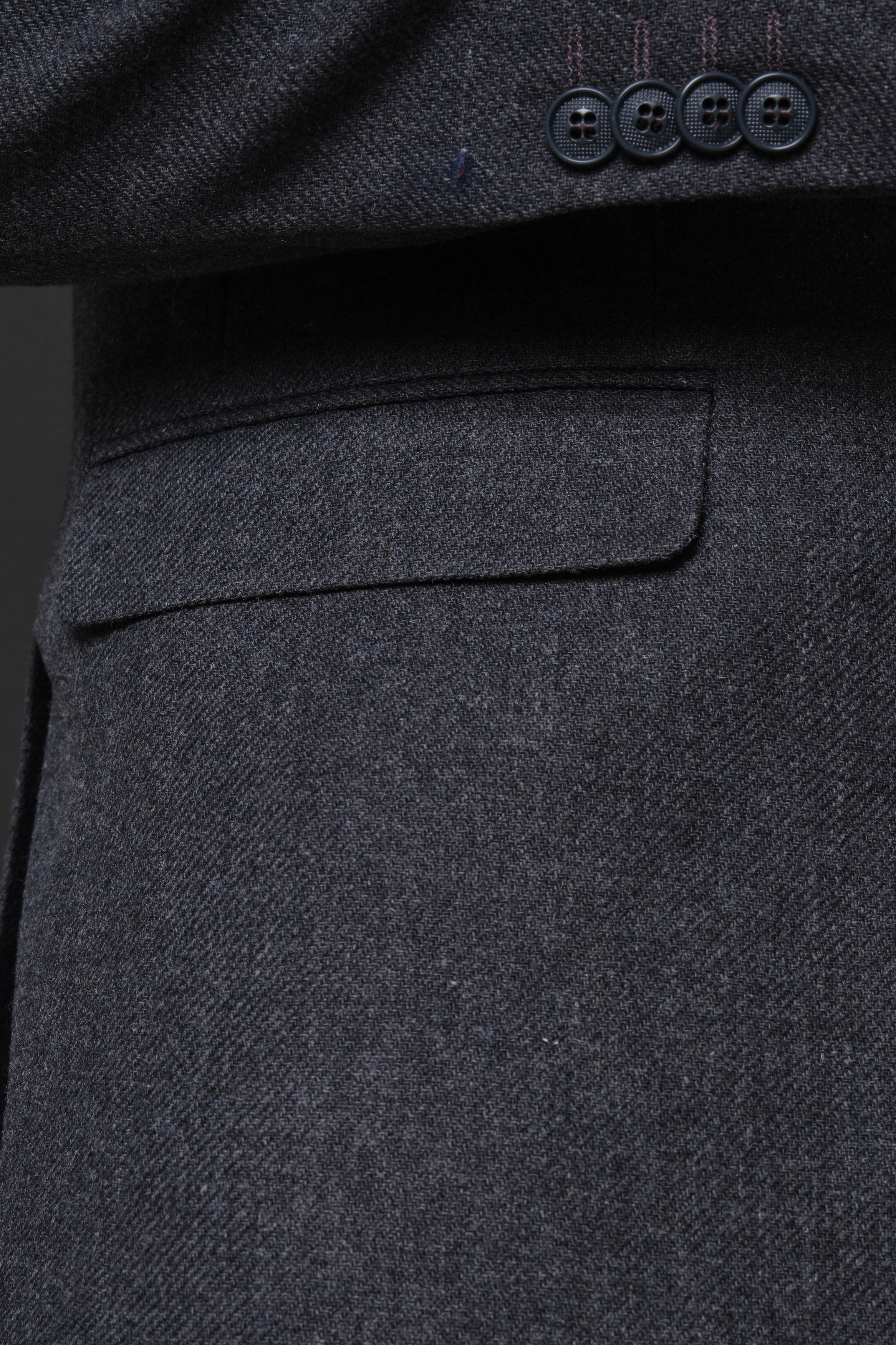 MEHMET,SOLID-NOTCH COLLAR-JACKETS-PB-B221-CHARCOAL - Image 8