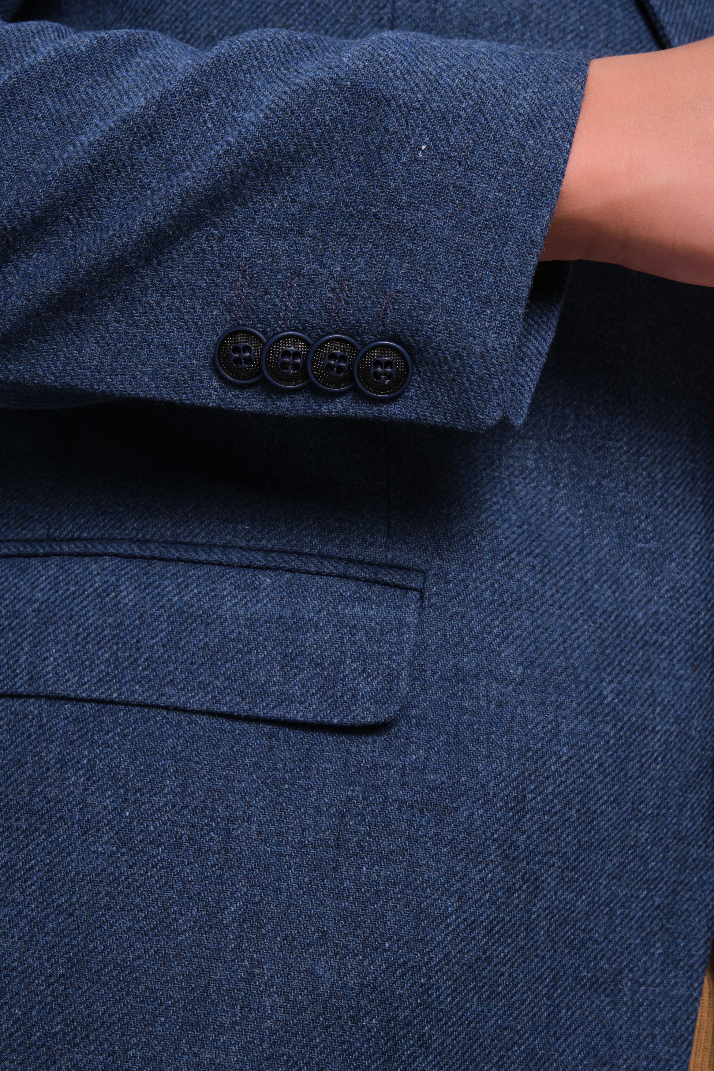MEHMET,SOLID-NOTCH COLLAR-JACKETS-PB-B221-DENIM - Image 11