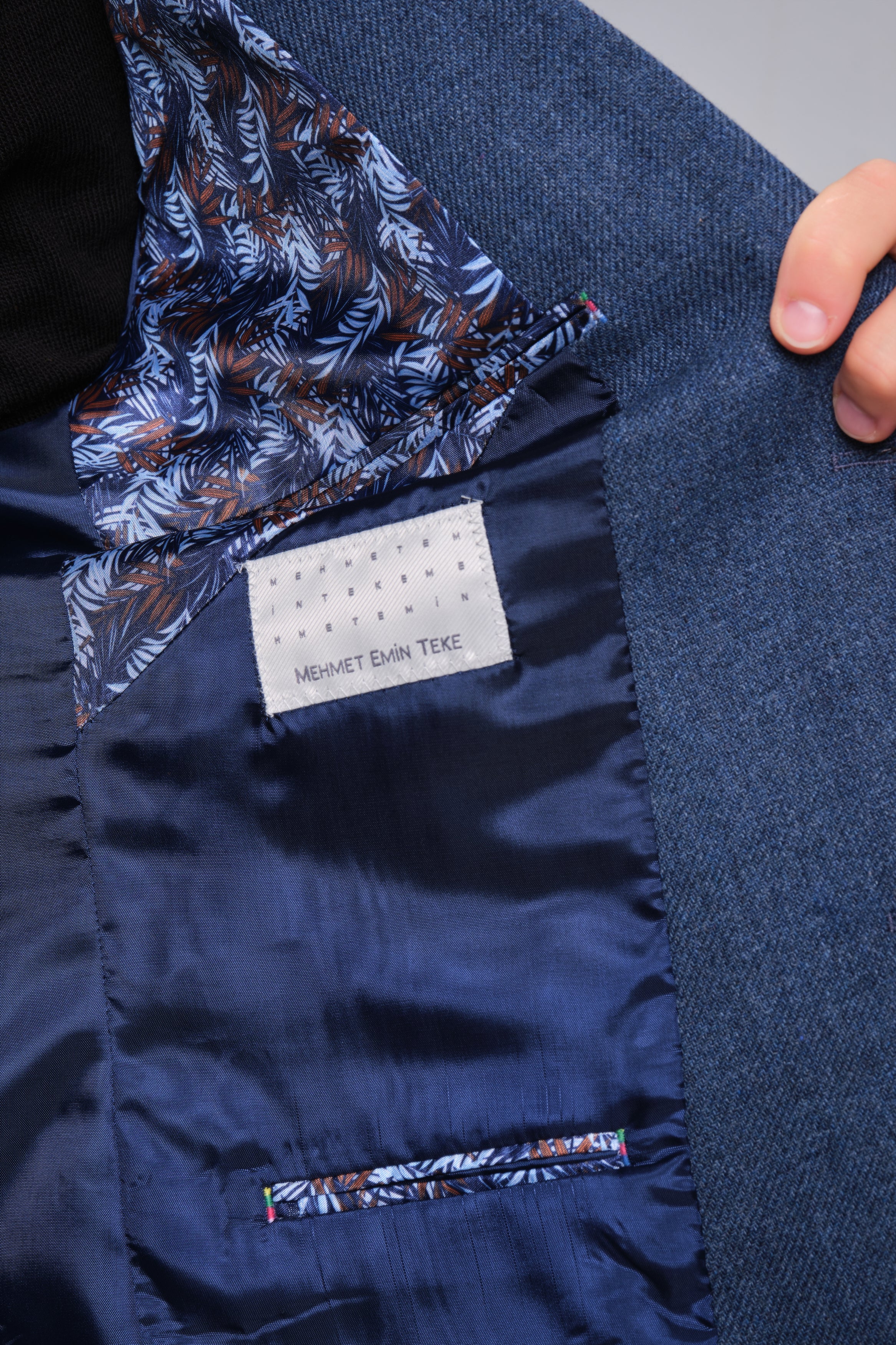 MEHMET,SOLID-NOTCH COLLAR-JACKETS-PB-B221-DENIM - Image 12
