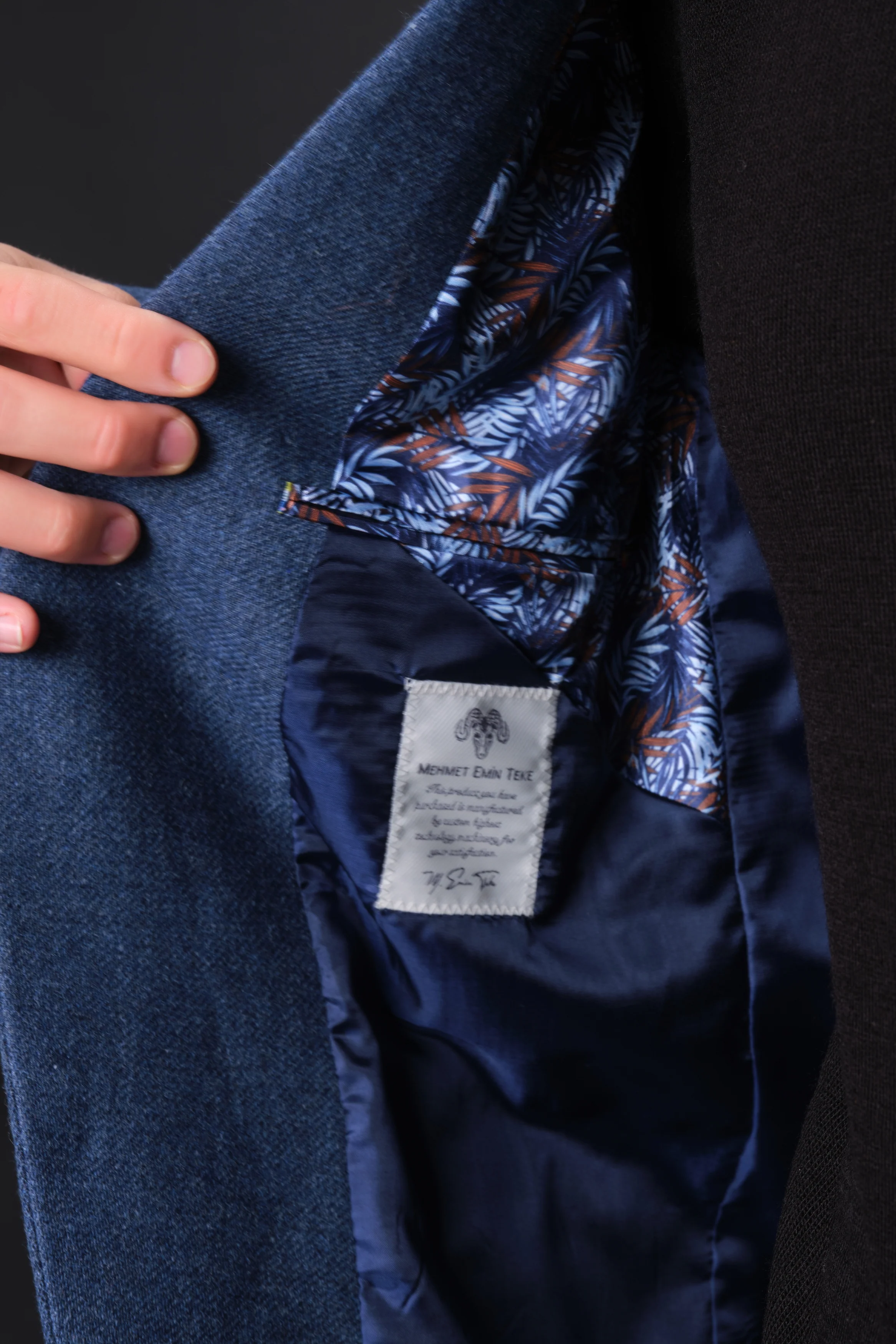 MEHMET,SOLID-NOTCH COLLAR-JACKETS-PB-B221-DENIM - Image 13