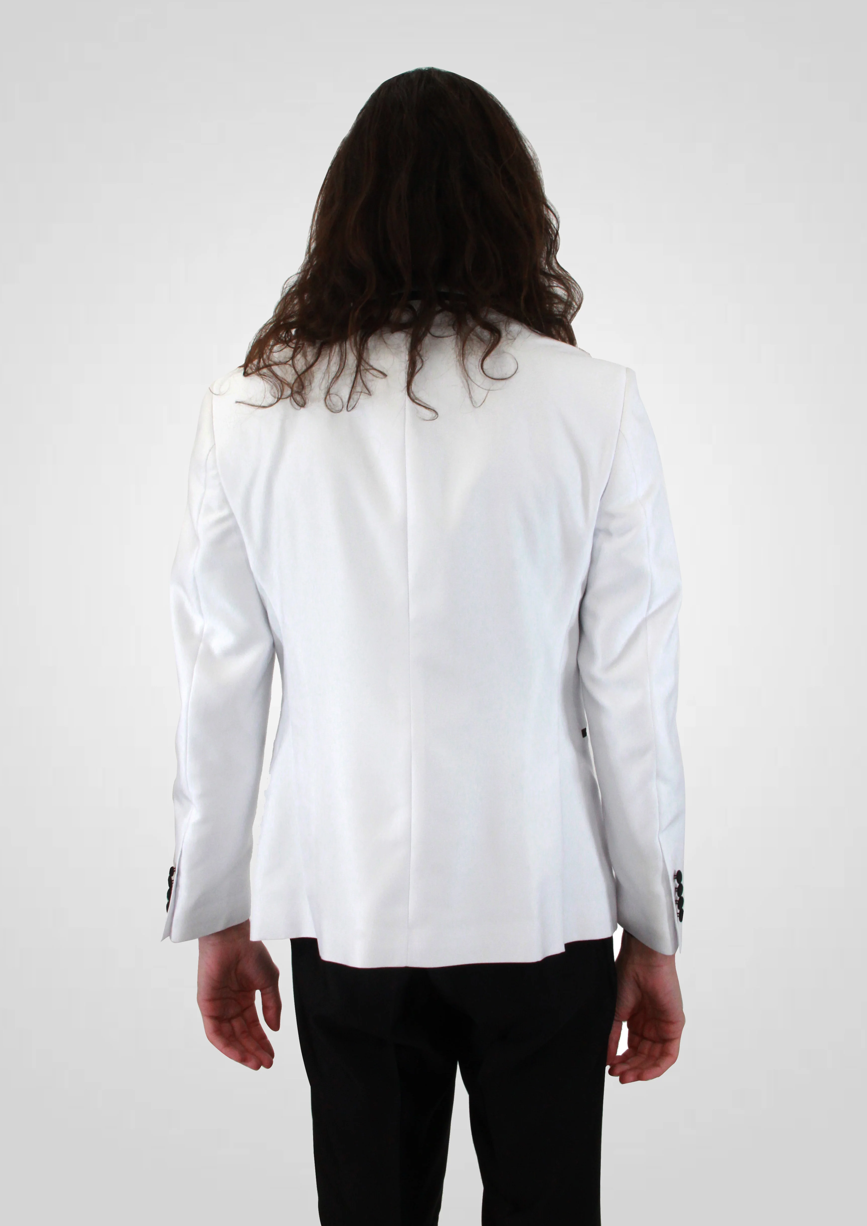 Portabella,COMPOSE-1 BUTTON VEST-TUXEDO SUITS-TUX900-WHITE - Image 4